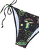 Green 1960s Print Mesh Vintage Slim Bikini Set 5