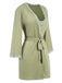 Green 1960s Lace Slit Nightgown & Robe, vintage fashion, retro style - perfect for women who love vintage and retro fashion