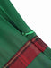 She slips into this Green 1960s Tartan Patchwork Off-Shoulder Dress and suddenly it's a 1960s daydream