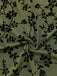 Green 1960s V-Neck Floral Flocked A-line Dress - vintage dress, retro fashion