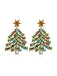 She adds this Green Christmas Tree Rhinestones Earrings and suddenly it's vintage perfection
