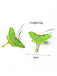 Green Vintage Luna Moth Drop Earrings, vintage fashion, retro style - perfect for women who love vintage and retro fashion