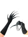 Halloween Black Long Black Claw Gloves - vintage fashion, retro style, classic black