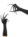 Halloween Black Long Black Claw Gloves - vintage fashion, retro style, classic black
