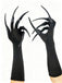 Halloween Black Long Black Claw Gloves - vintage fashion, retro style, classic black