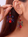 Halloween Colorful Spider Earrings - vintage fashion, retro style