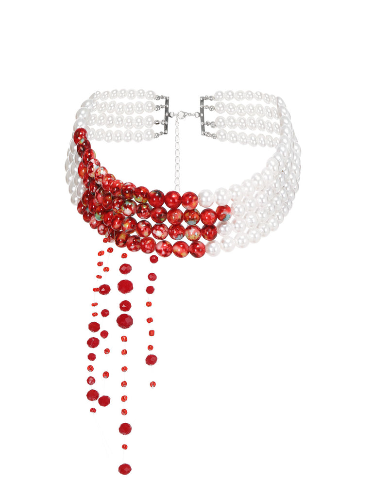 Halloween Gothic Blood Drop Tassel Necklace: timeless style reimagined