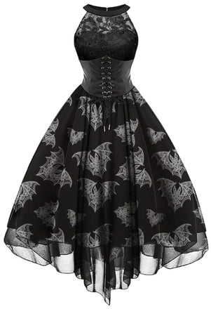 Halloween Gothic Steampunk Lace Dress: timeless style reimagined