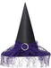 Halloween Mesh Patchwork Pointy Witch Hat - vintage fashion, retro style