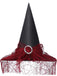 Halloween Mesh Patchwork Pointy Witch Hat - vintage fashion, retro style