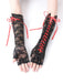Halloween Punk Party Lace-Up Half Finger Gloves — vintage elegance in the palm of her hand