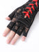 This Halloween Punk Party Lace-Up Half Finger Gloves carries vintage stories waiting to be told