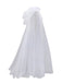 This Halloween Retro Gothic Tulle Hooded Cape Cloak is her armor of 1950s elegance