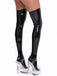 Halloween Shiny Leather Thigh High Stockings — vintage vintage charm for her modern wardrobe