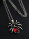 Halloween Spider Blood Drop Pendant Necklace, vintage fashion, retro style - perfect for women who love vintage and retro fashion