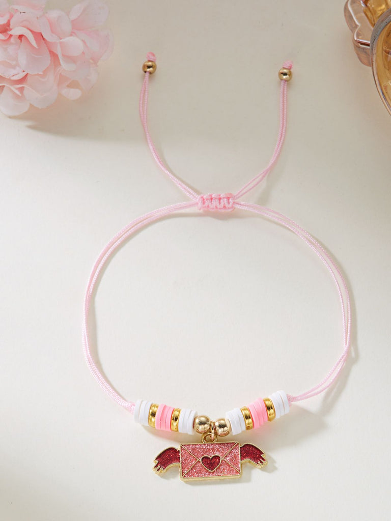 Heart Love Adjustable Woven Valentine's Day Bracelet - vintage fashion, retro style