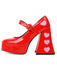 Heart Mary Jane Square Toe Leather Shoes: timeless vintage elegance she makes her own