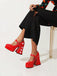 Heart Mary Jane Square Toe Leather Shoes — vintage vintage charm for her modern wardrobe