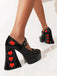Heart Mary Jane Square Toe Leather Shoes: timeless vintage elegance she makes her own