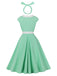 Ice Green 1950s Vintage Swing Dress 2