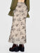 Khaki 1930s Plants Double Mesh Fishtail Skirt — because 1930s glamour deserves an encore