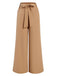 Khaki 1930s Solid Belt Pants, vintage fashion, retro style - perfect for women who love vintage and retro fashion