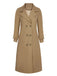 Khaki 1940s Double Breasted Button Trench Coat, vintage coat, retro outerwear - perfect for women who love vintage and retro fashion