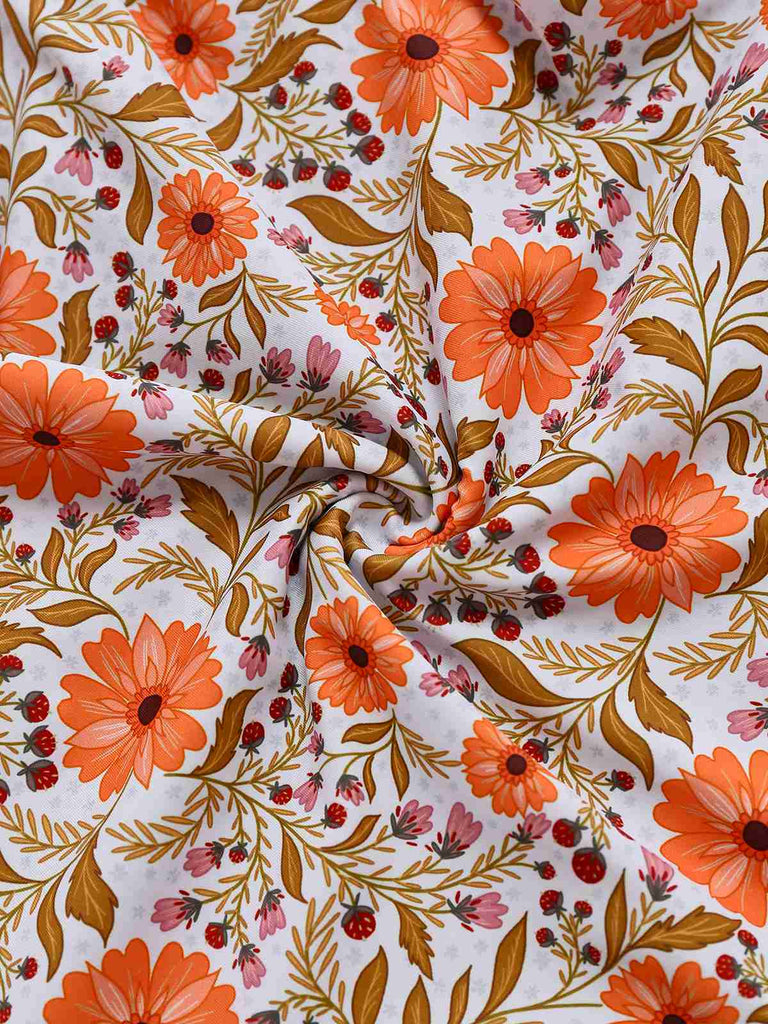 Khaki 1950s Floral Keyhole One-Piece Swimsuit — because 1950s glamour never goes out of style