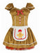 Khaki 1970s Gingerbread Velvet Mini Dress & Skirt - vintage dress, retro fashion