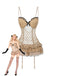 Khaki 1980s Polka Dot Tiered Babydoll Nightdress - vintage dress, retro fashion, elegant red