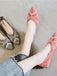 Knitted Jacquard Pointed Flat Shoes: timeless vintage elegance she makes her own
