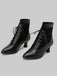 Lace Pointed Leather Heel Vintage Boots — 1950s style that transcends decades