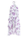 Lavender-1930s-Floral-Halter-Tiered-Ruffled-Dress, vintage, retro, dress