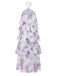 Lavender-1930s-Floral-Halter-Tiered-Ruffled-Dress, vintage, retro, dress