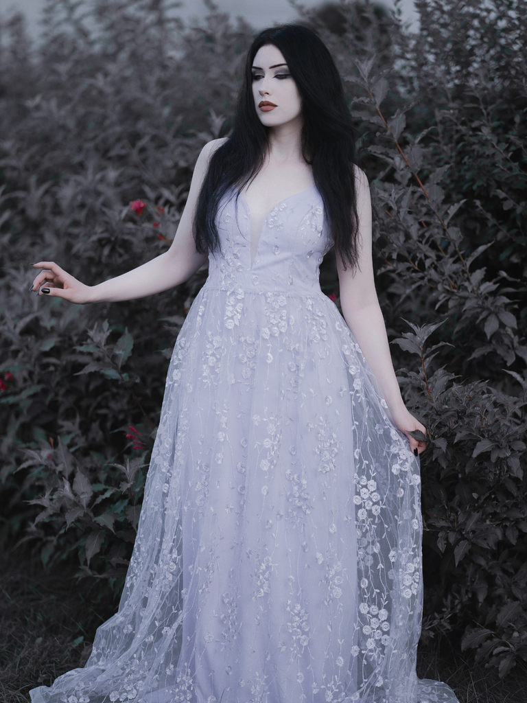 Lavender 1930s Sequin V-Neck Spaghetti Strap Dress, vintage dress, retro fashion - vintage inspired fashion