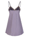 Lavender 1940s Lace Satin Patchwork Nightgown, vintage fashion, retro style - perfect for women who love vintage and retro fashion
