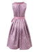 Lavender 1950s Floral Dress & Lace Patchwork Apron - vintage dress, retro fashion, rockabilly