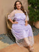 Lavender 1950s Mesh Flower Embroidered Dress — the kind of 1950s dress that makes strangers smile