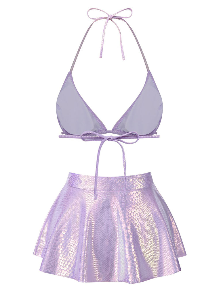 1970s Metallic Fish Scale Bikini | 1970s | vintage swimsuit, retro beachwear