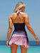 Lavender 1980s Halter Tankini Set 6