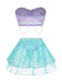 Lavender 1980s Set Sleepwear 3