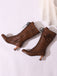 Leather Bow Lace-Up Calf High Boots — vintage style that transcends decades