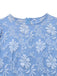 Light Blue 1930s Daisy Puff Sleeve Dress - vintage dress, retro fashion