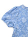Light Blue 1930s Daisy Puff Sleeve Dress - vintage dress, retro fashion