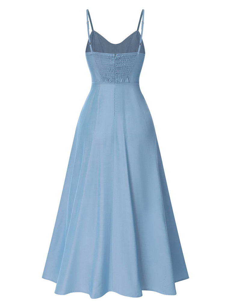 1930s Solid Straps Cotton Dress | 1930s | vintage dress, retro fashion