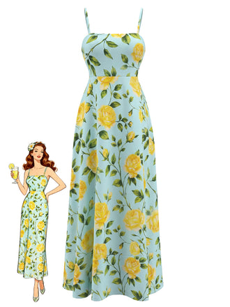 blue-1940s-dress