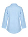 Light Blue 1950s Irregular Suit Collar Jacket, vintage coat, retro outerwear - perfect for women who love vintage and retro fashion