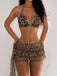 Light Coffee 1980s Pleated Bikini Set 4