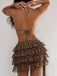 Light Coffee 1980s Pleated Bikini Set 5