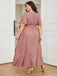 Lotus Pink 1930s Bronzing Polka Dot Waist Dress — vintage elegance for the modern woman
